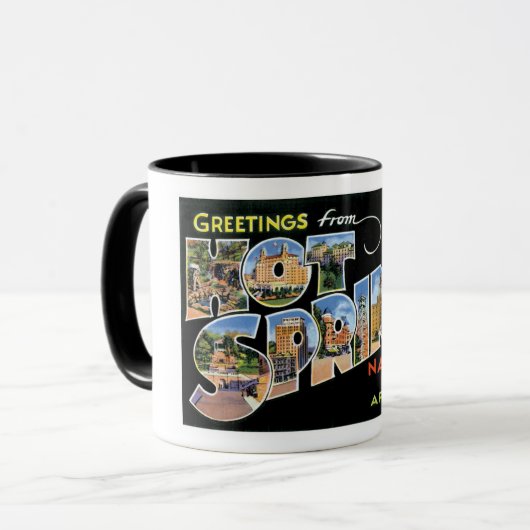 Mug Salutations de Hot Springs ! (Devant gauche)