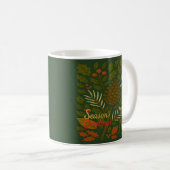 Mug Salutations de la saison des vacances d'automne et (Devant droit)