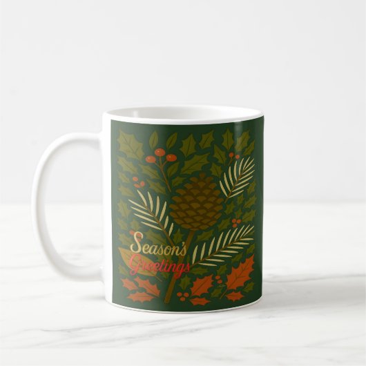 Mug Salutations de la saison des vacances d'automne et (Gauche)