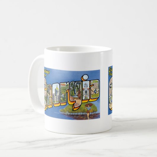 Mug Salutations de l'État de la Pêche (Devant gauche)