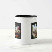 Mug Salutations de Memphis, Tennessee ! Rétro carte (Centre)