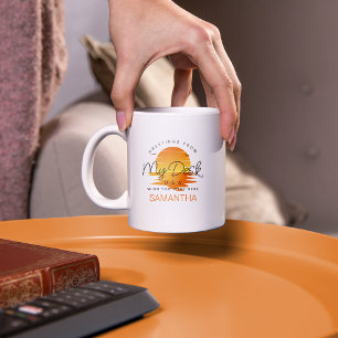 Mug Salutations de mon bureau coucher du soleil sur l'