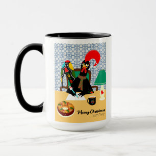 Mug Salutations de Noël du Rooster portugais