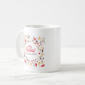 Mug Salutations de Noël simples (Devant gauche)