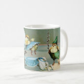 Mug Salutations de Pâques vintages Wis Chicks Circus (Devant droit)