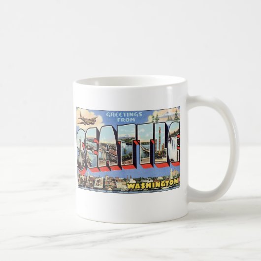 Mug Salutations De Seattle, WA (Droite)