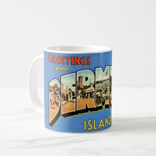 Mug Salutations des Bermudes (Devant gauche)
