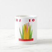 Mug Salutations design avec graphisme d'art moderne (Centre)