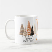 Mug Salutations d'hiver monogrammes : Personnalisé Fun (Gauche)