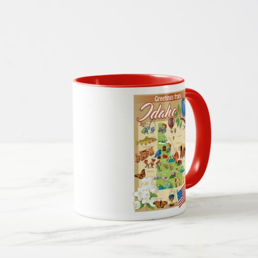 Mug Salutations d'Idaho (Devant droit)