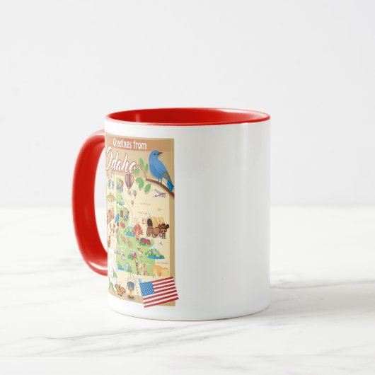 Mug Salutations d'Idaho (Devant gauche)