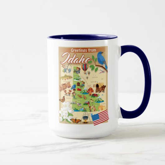 Mug Salutations d'Idaho (Droite)