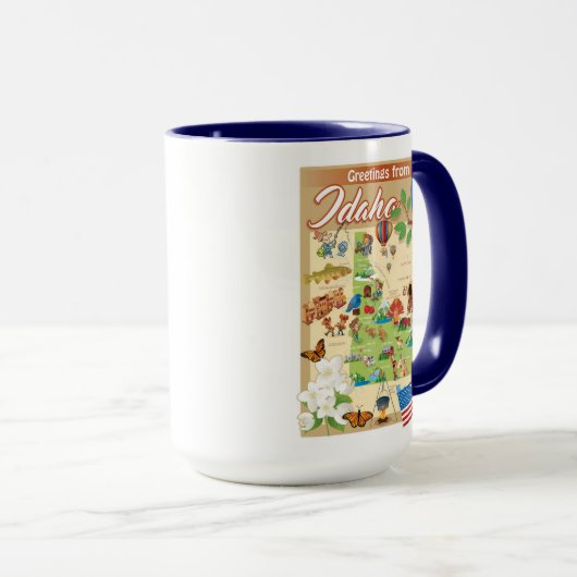 Mug Salutations d'Idaho (Devant droit)