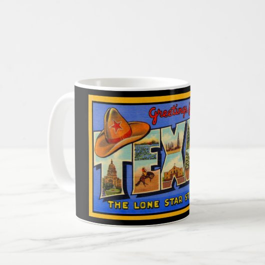 Mug Salutations du Texas le Lone Star State (Devant gauche)