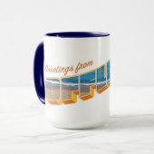 Mug Salutations hors ligne (Devant gauche)