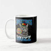 Mug Salutations Huzz Drôle Lollip Cat Mème (Gauche)