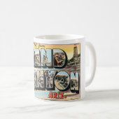 Mug Salutations Vintage voyage de Grand Canyon Arizona (Devant droit)