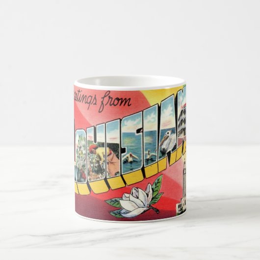 Mug Salutations vintages Louisiane (Centre)