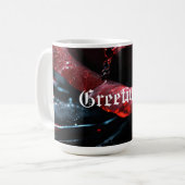 Mug #SalutationsMugRose (Devant gauche)