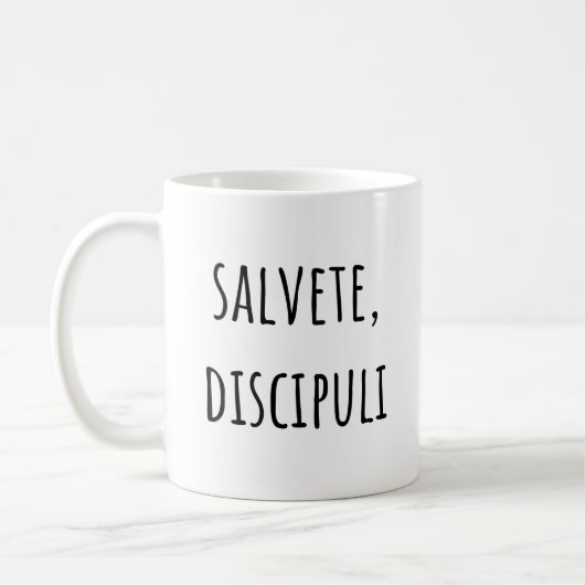 Mug Salvete Discipuli - Salutations Étudiants Latins (Gauche)