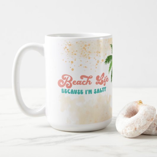 Mug Saly Vibes Beach Life (Avec donut)