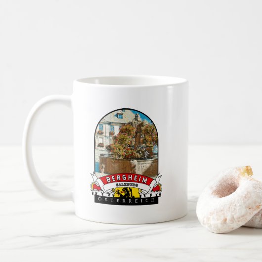 Mug Salzbourg Bergheim Autriche (Avec donut)