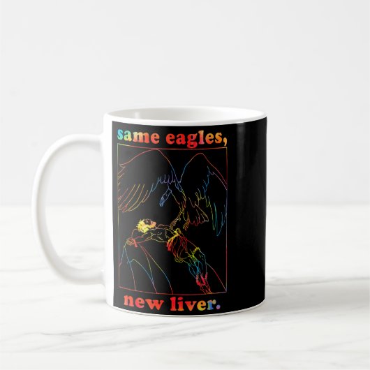 Mug Same Eagles New Liver Funny Apparel  (Gauche)
