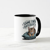 Mug Same Energy Different Day Cat | Cute Lazy Cat (Devant droit)
