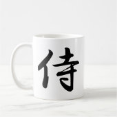 Mug Samouraïs dans le kanji japonais (Gauche)