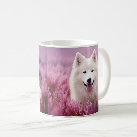 Mug Samoyé et bruyère (Devant droit)