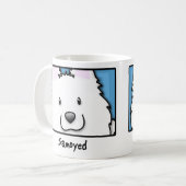 Mug Samoyed carré de bande dessinée (Devant gauche)