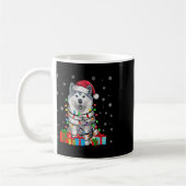 Mug Samoyed Chien Moins moche Noël Éclairage Santa Cha (Gauche)