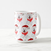 Mug Samoyed Chien race Étoiles de Noël (Devant droit)