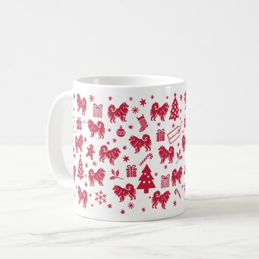 Mug Samoyed Christmas Design (Devant gauche)