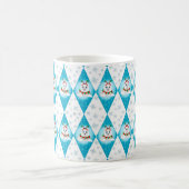 Mug Samoyed Vacances d'Hiver Motif Diamant (Centre)