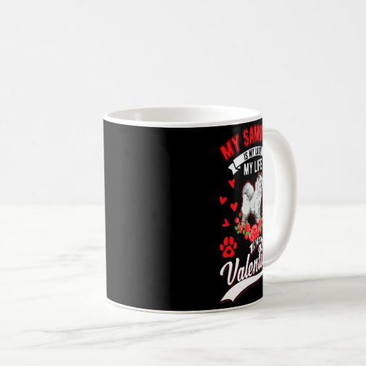 Mug Samoyed Valentines Day Samoyed 1  (Devant droit)
