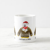Mug Samoyède de vacances portant un pull moche de Noël (Centre)