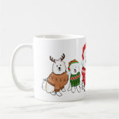 Mug Samoyèdes en pulls de Noël (Gauche)