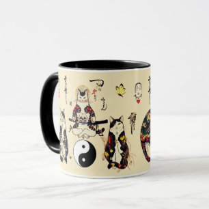 MUG SAMURAI CHAUSSURES EN SKULL, SKELETON, TATOS BOUTT