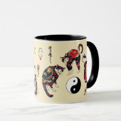 MUG SAMURAI CHAUSSURES EN SKULL, SKELETON, TATOS BOUTT (Devant droit)