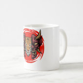 Mug Samurai Dessin Splash Design Art asiatique (Devant droit)