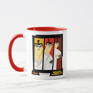 Mug Samurai Jack Caractère Tri-Panel Futuristic Frame