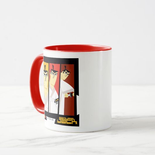Mug Samurai Jack Caractère Tri-Panel Futuristic Frame (Devant gauche)