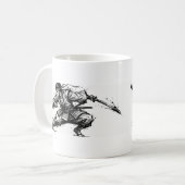 Mug Samurai Japonais Encre de Chine  (Devant gauche)