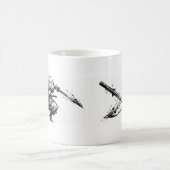 Mug Samurai Japonais Encre de Chine  (Centre)