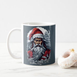 Mug Samurai Père Noël Warrior Christmas Art Cadeau