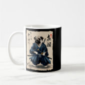 Mug Samurai Pug Japanese Anime Dog Pug Lover Funny For (Gauche)
