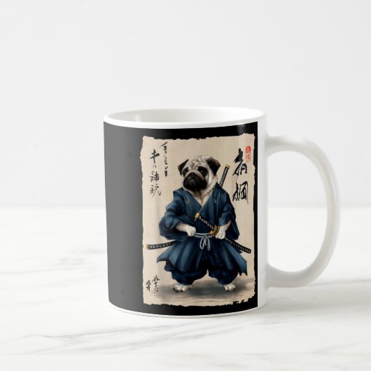 Mug Samurai Pug Japanese Anime Dog Pug Lover Funny For (Droite)