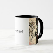Mug Samurai vs Japanese Oni Demon Dual Yin Yang Graphi (Devant droit)
