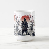 Mug Samurai Warrior with Twin Katanas Sunset Art (Centre)